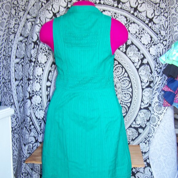 Maeve Anthropologie Sleeveless Button Down Dress Sz 4 - Picture 9 of 13